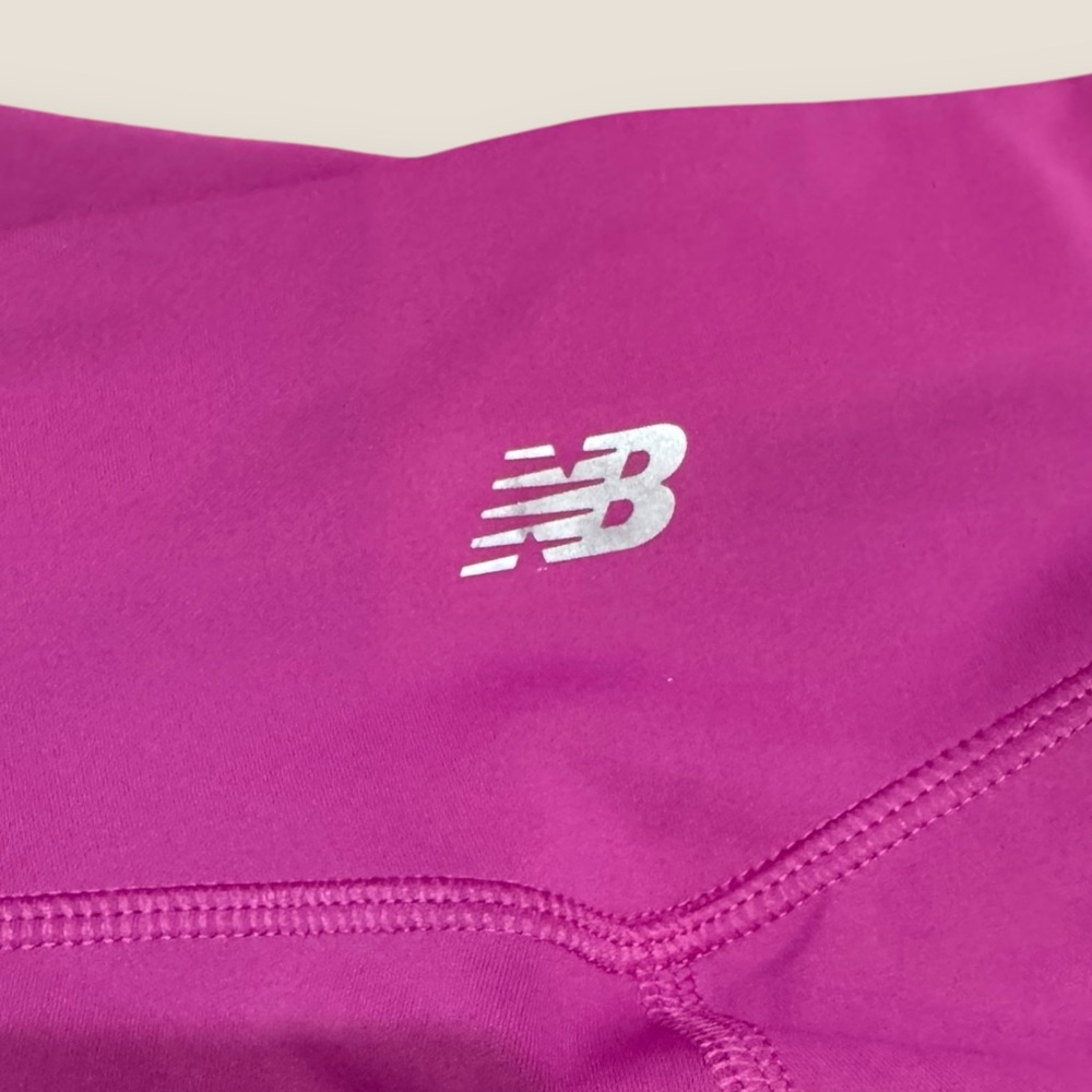 New Balance Women's Pink Fuchsia High-Waisted Leggings Small - Picture 6 of 9